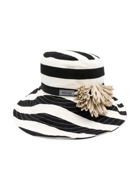Monnalisa striped bucket hat