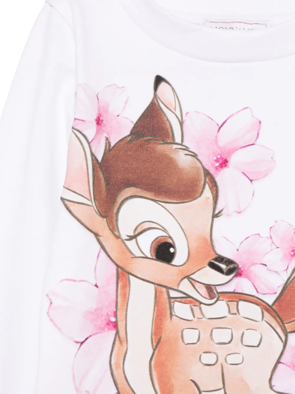 Monnalisa x Disney jurk met Bambi print Wit