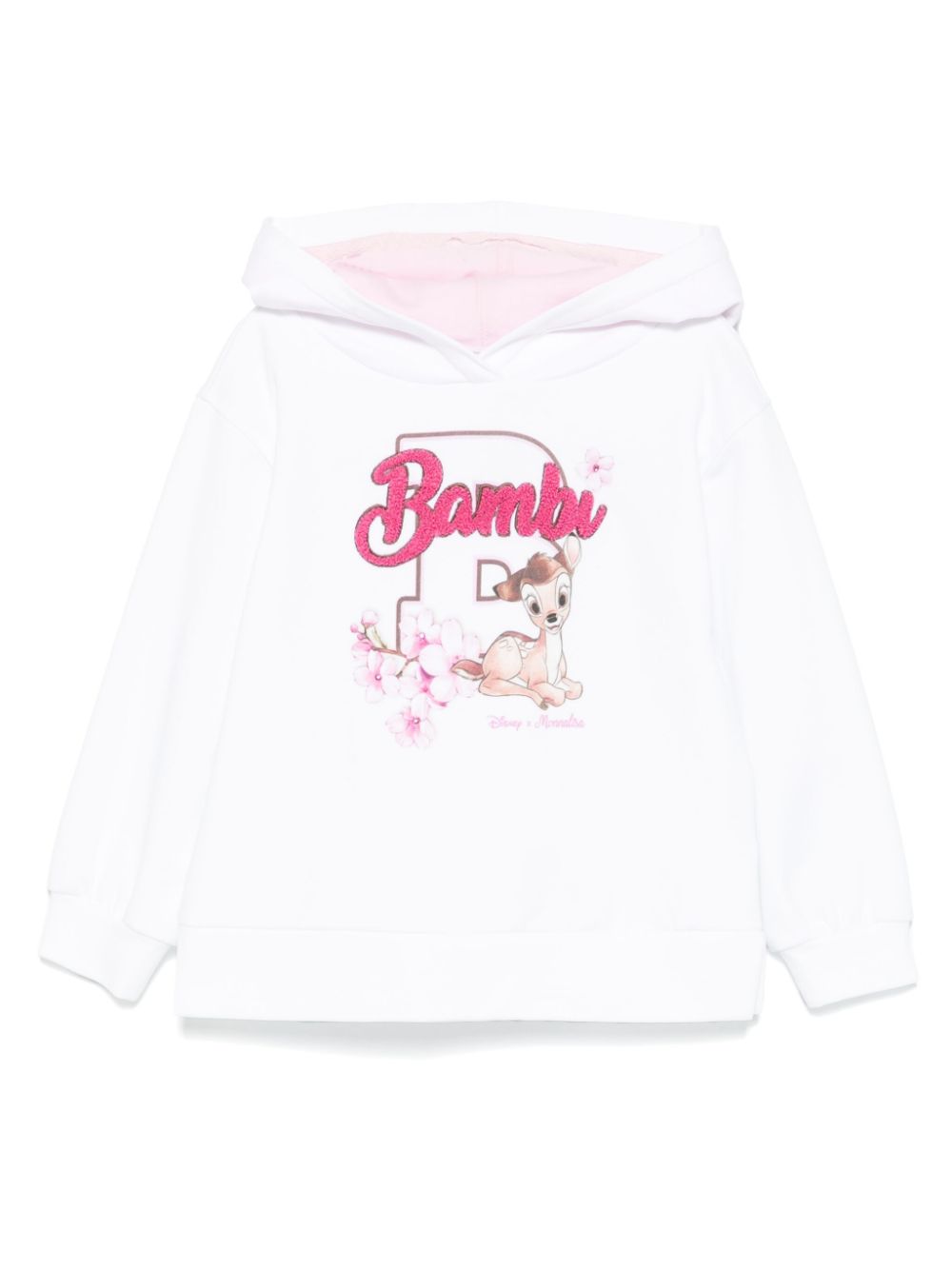 Monnalisa x Disney Bambi-print hoodie - White