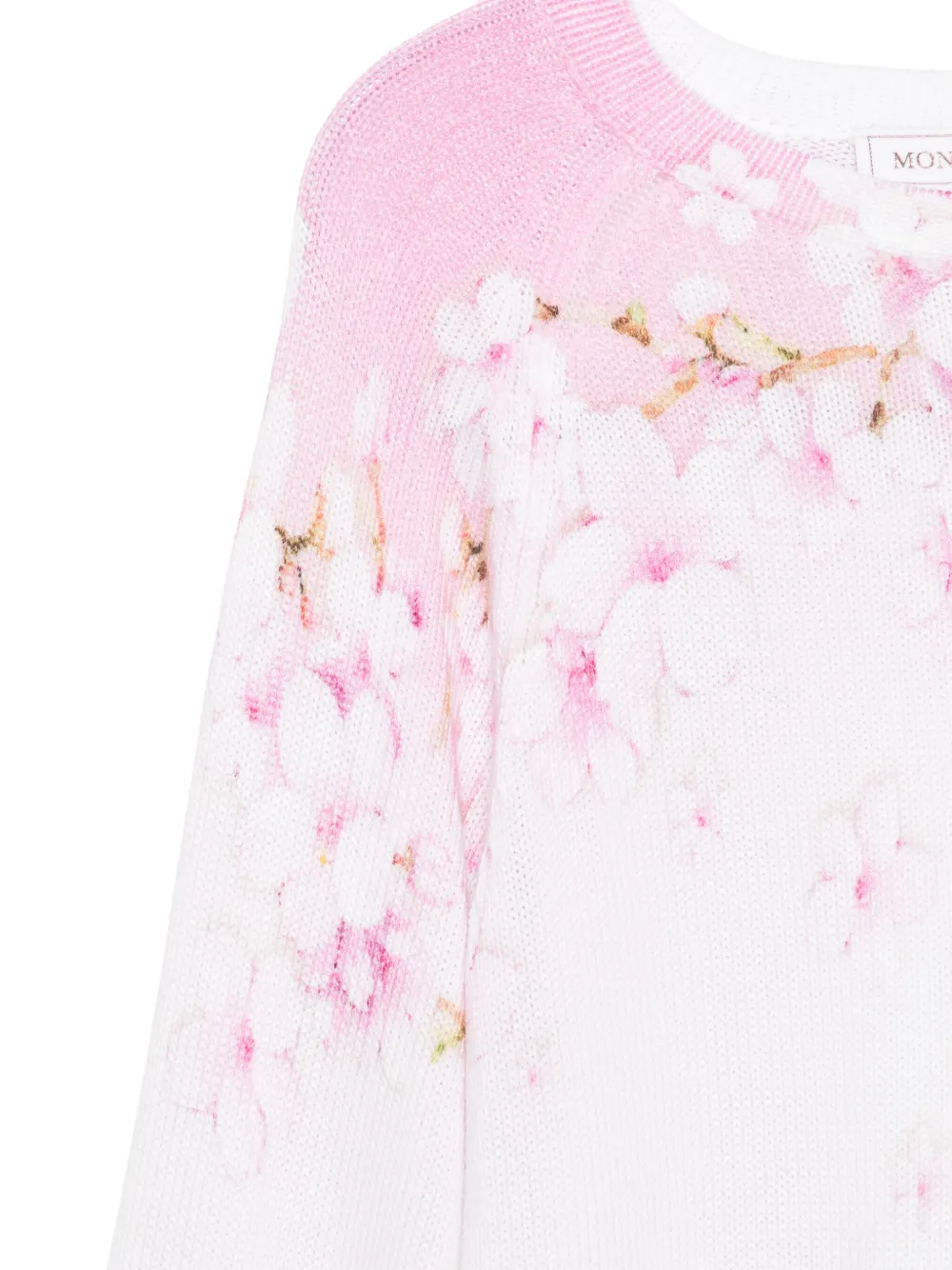 Monnalisa Trui met bloemenprint Wit