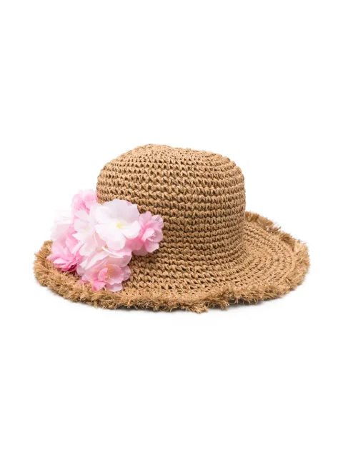 Monnalisa sombrero con aplique floral