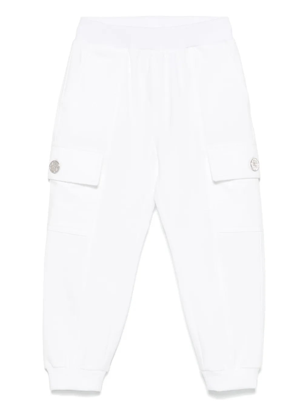Monnalisa cargo-pockets track pants | White | Image 1