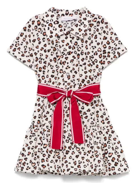 Monnalisa vestido con estampado de leopardo