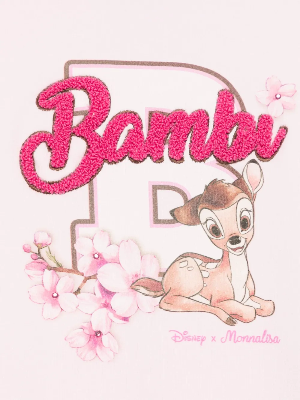 Monnalisa x Disney sweater met Bambi-print Roze