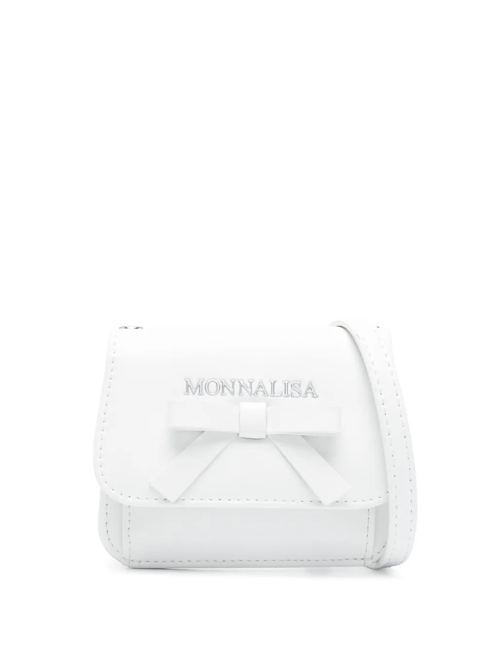 Monnalisa bow-detail shoulder bag | White | Image 1