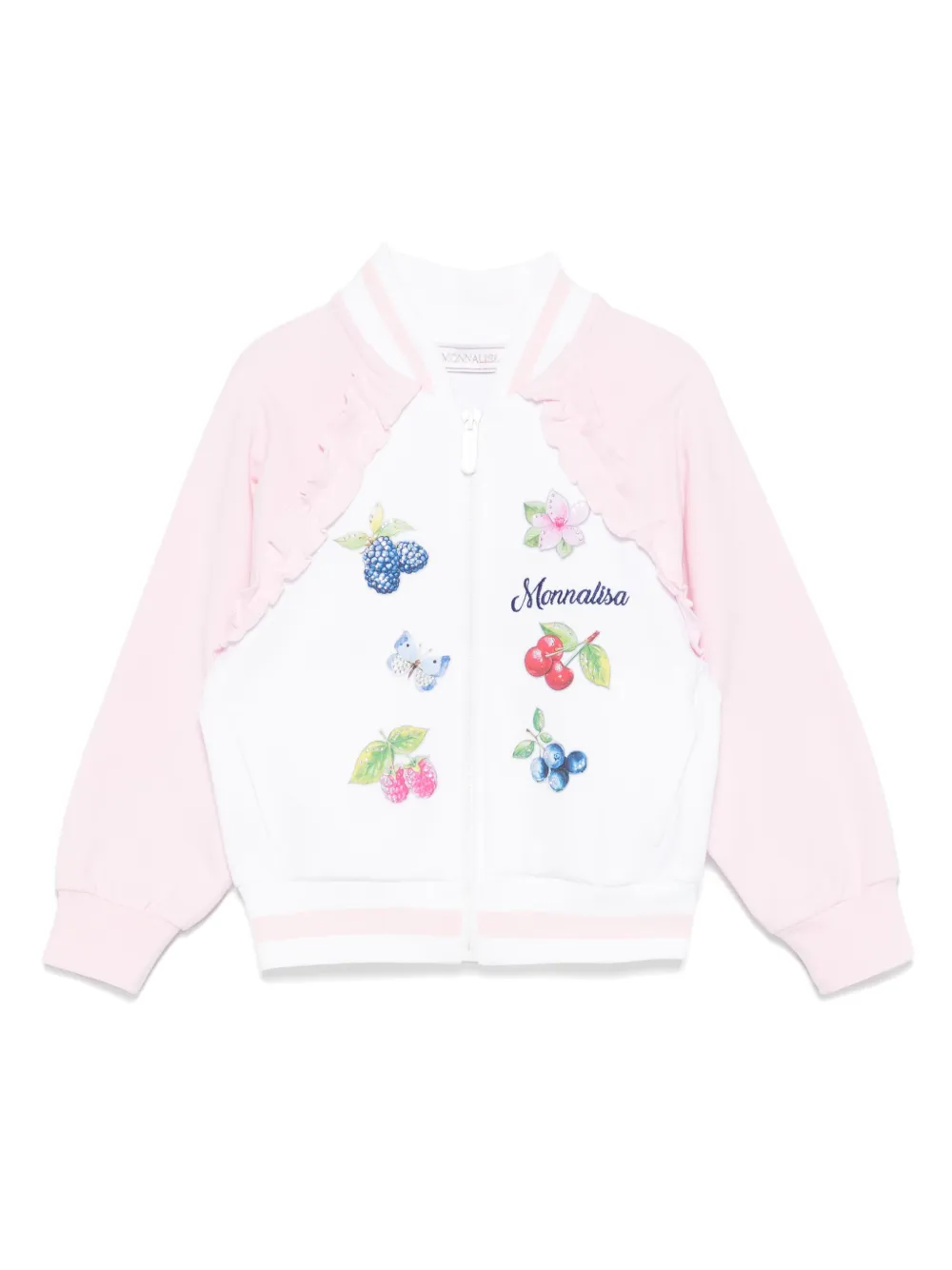 Monnalisa sudadera con frutas estampadas | blanco | Image 1