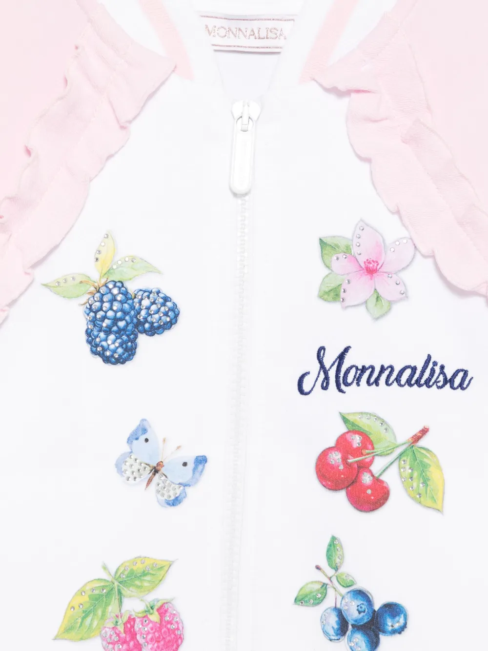 Monnalisa Sweater met print Wit