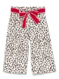 Monnalisa leopard-print trousers - White