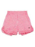 Monnalisa checked shorts - Red