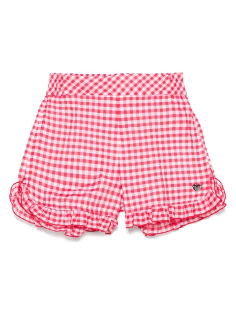 Monnalisa shorts con cuadros estampados
