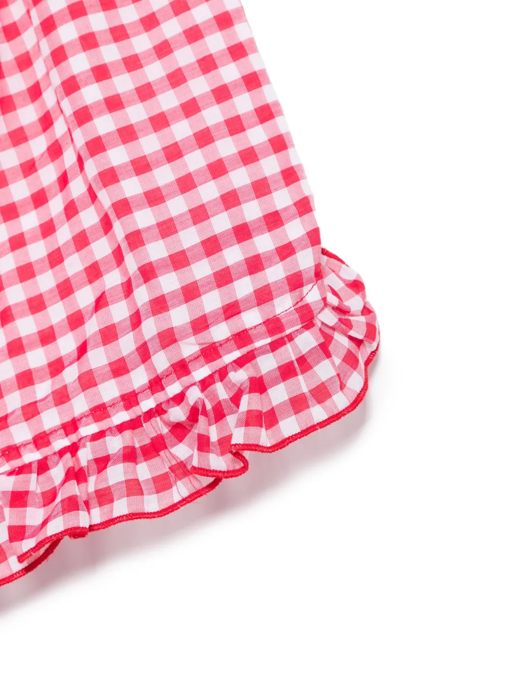 Monnalisa Geruite shorts Rood