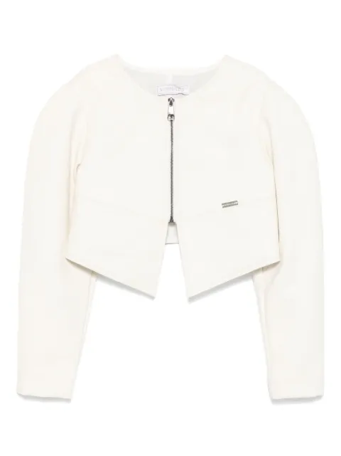 Monnalisa faux-leather jacket