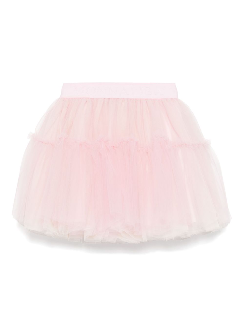 Monnalisa logo-waistband tutu skirt - Pink