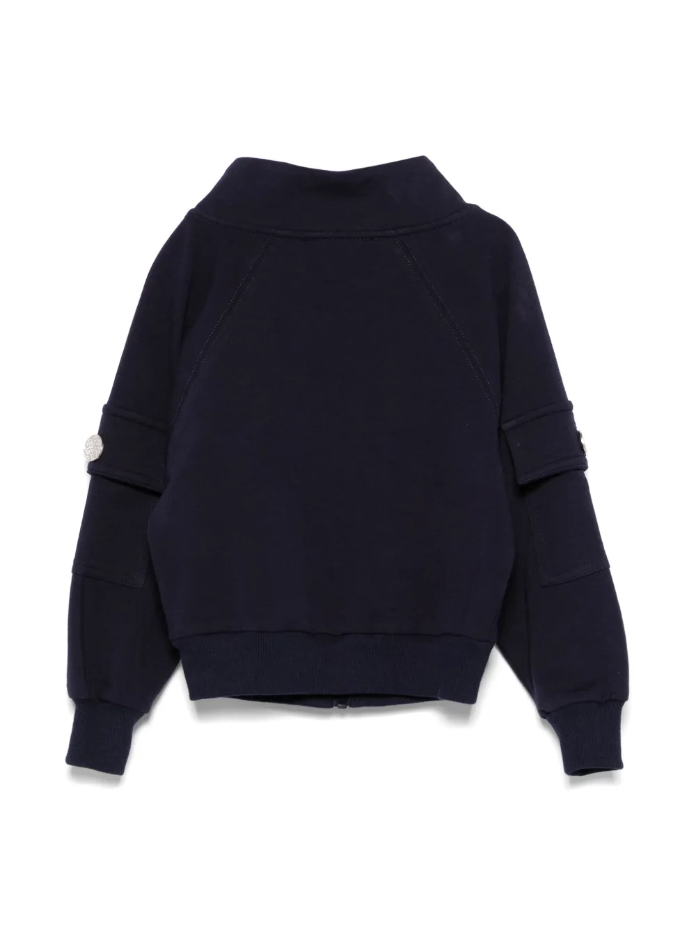 Monnalisa Sweater met rits - Blauw