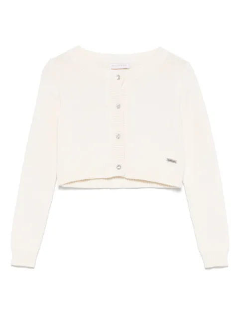 Monnalisa ribbed-knit cardigan