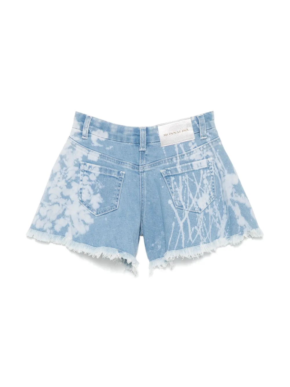 Monnalisa x Disney shorts met gebleekt effect - Blauw