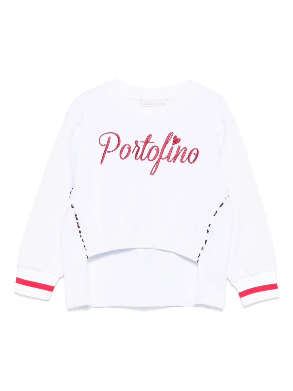 Monnalisa sudadera con bordado Portofino | blanco | Image 1
