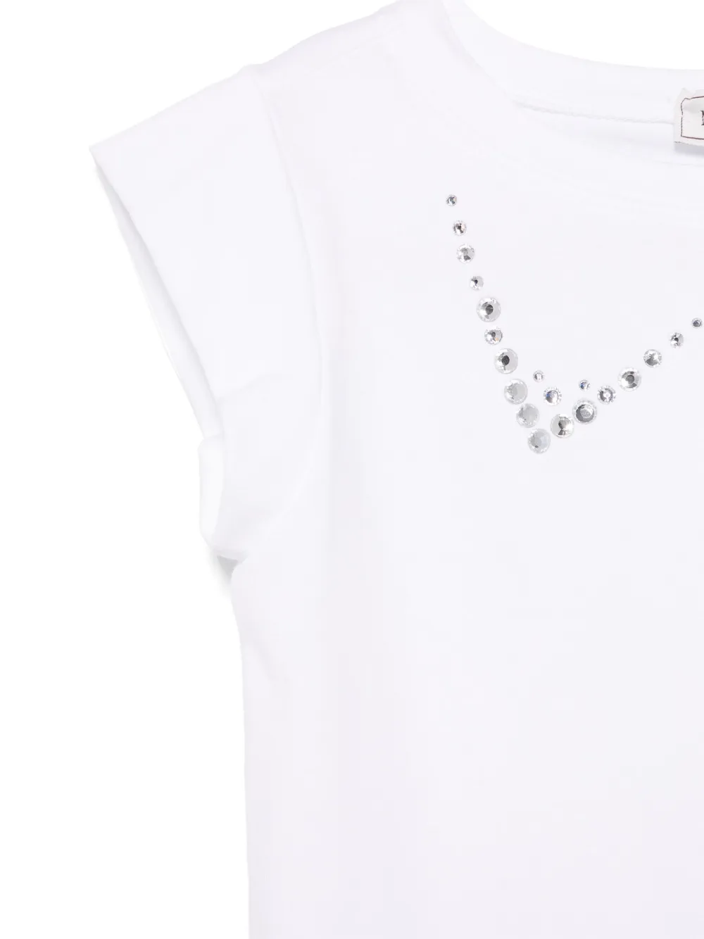 Monnalisa T-shirt con decorazione di cristalli | Top | Image 3