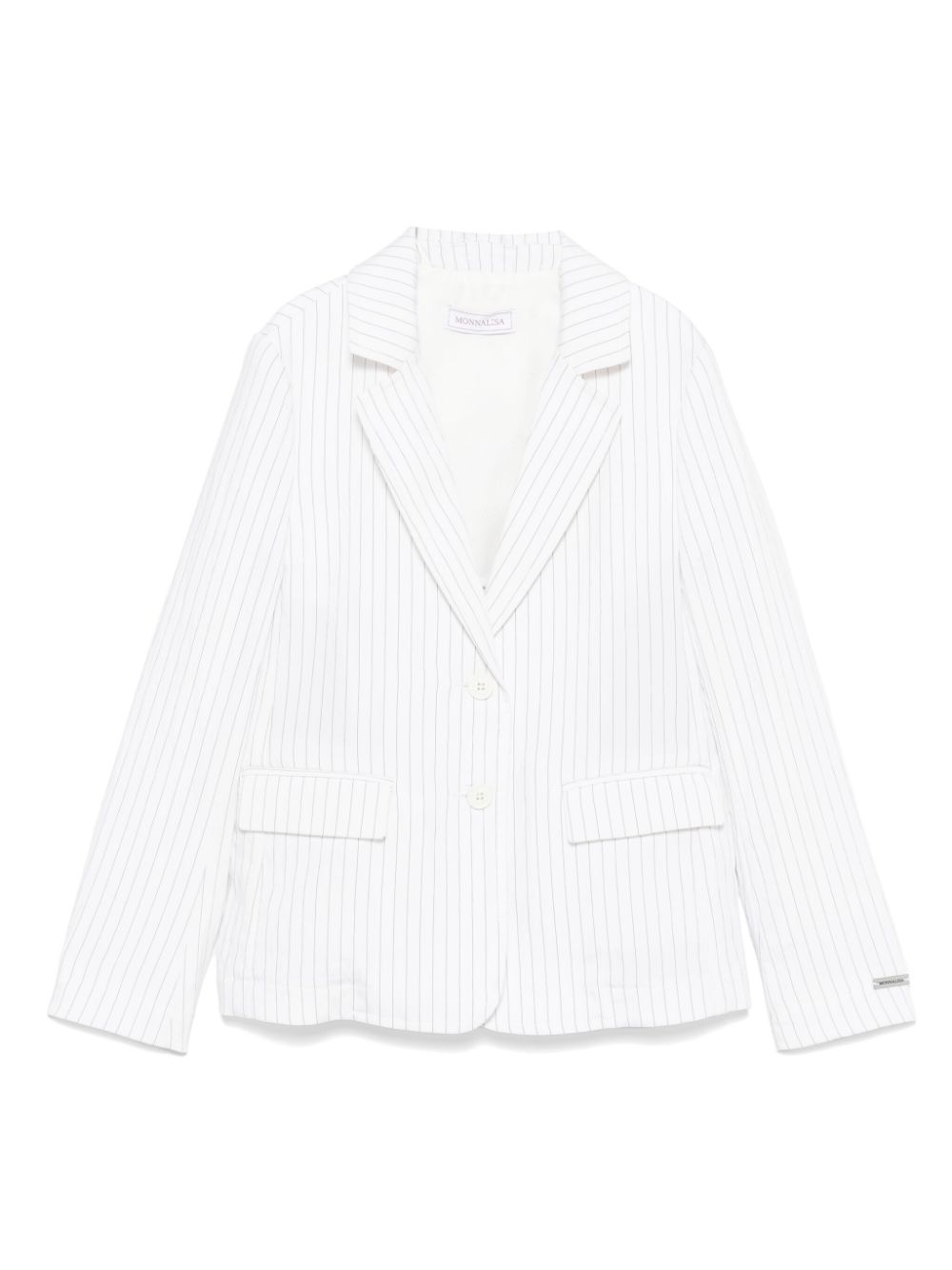 Monnalisa pinstripe blazer - White