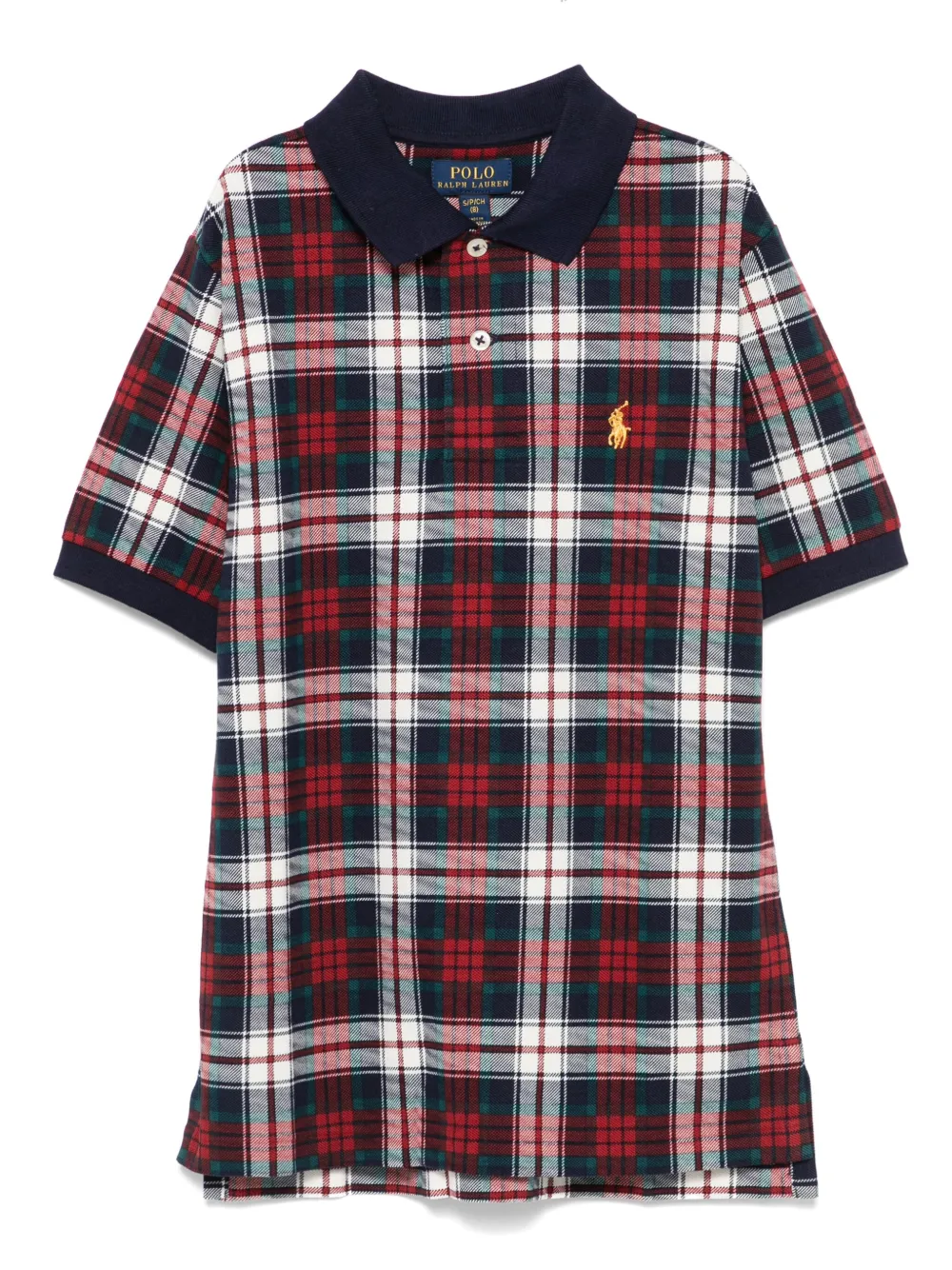 Polo Ralph Lauren Plaid-pattern Piqué Polo Shirt In Red