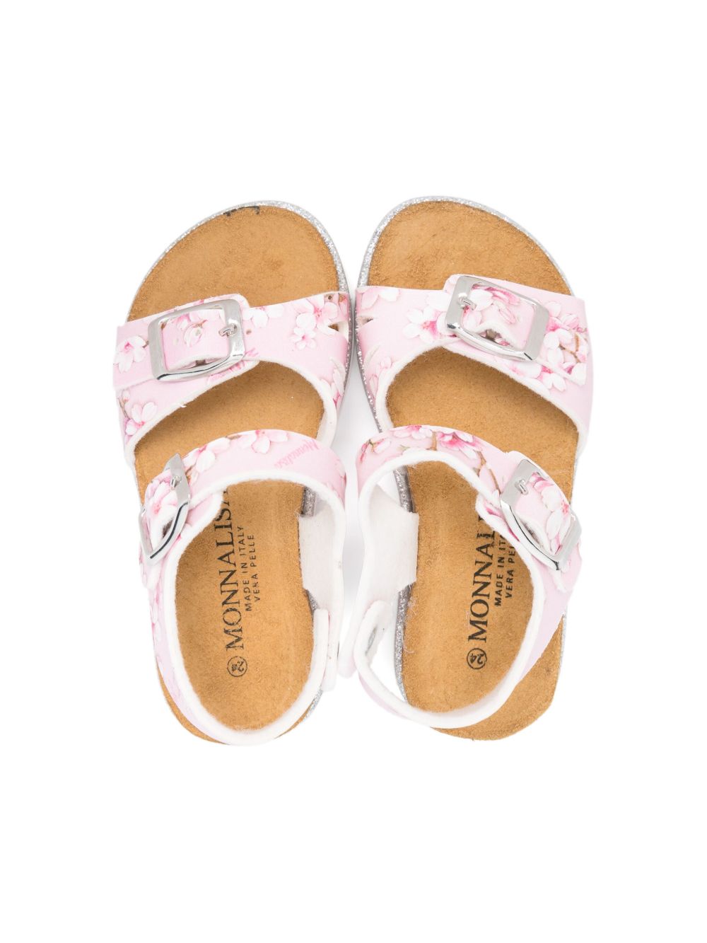 Monnalisa Sandalen met bloemenprint Roze