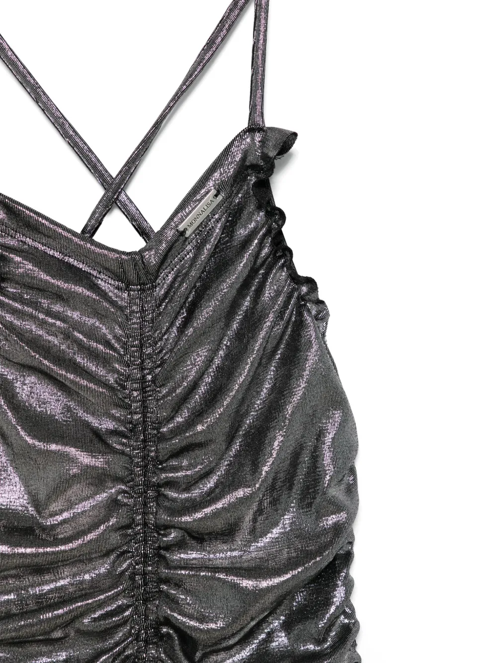 Monnalisa Jurk met lamé-effect Zilver