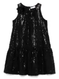 Monnalisa sequinned dress - Black