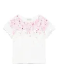 Monnalisa butterfly-print T-shirt - White