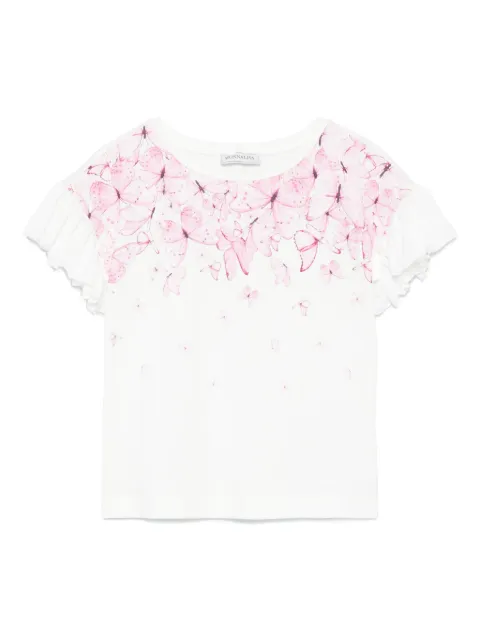 Monnalisa T-Shirt mit Schmetterlingen