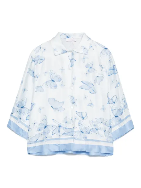 Monnalisa camisa con mariposas estampadas