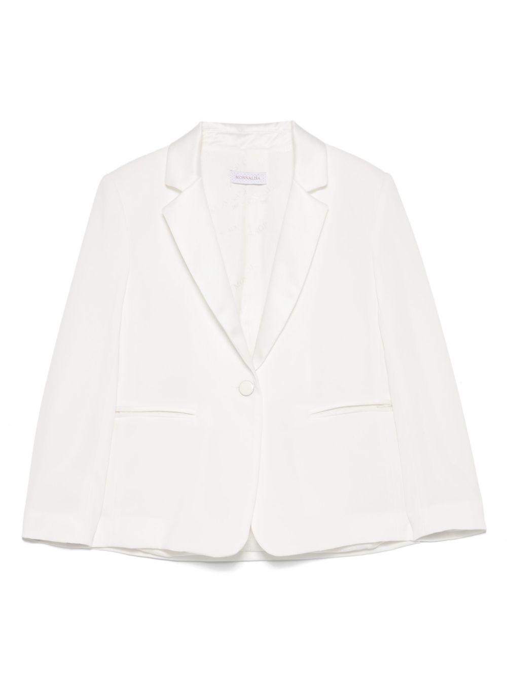 Monnalisa crepe blazer - White