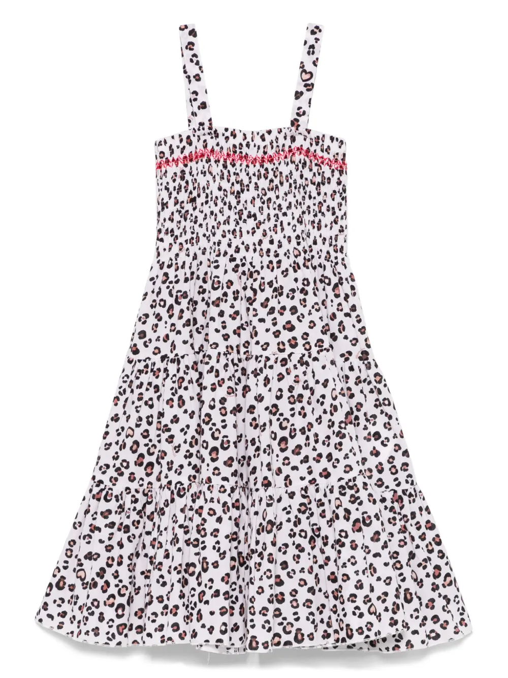 Monnalisa leopard-print dress | White | Image 1