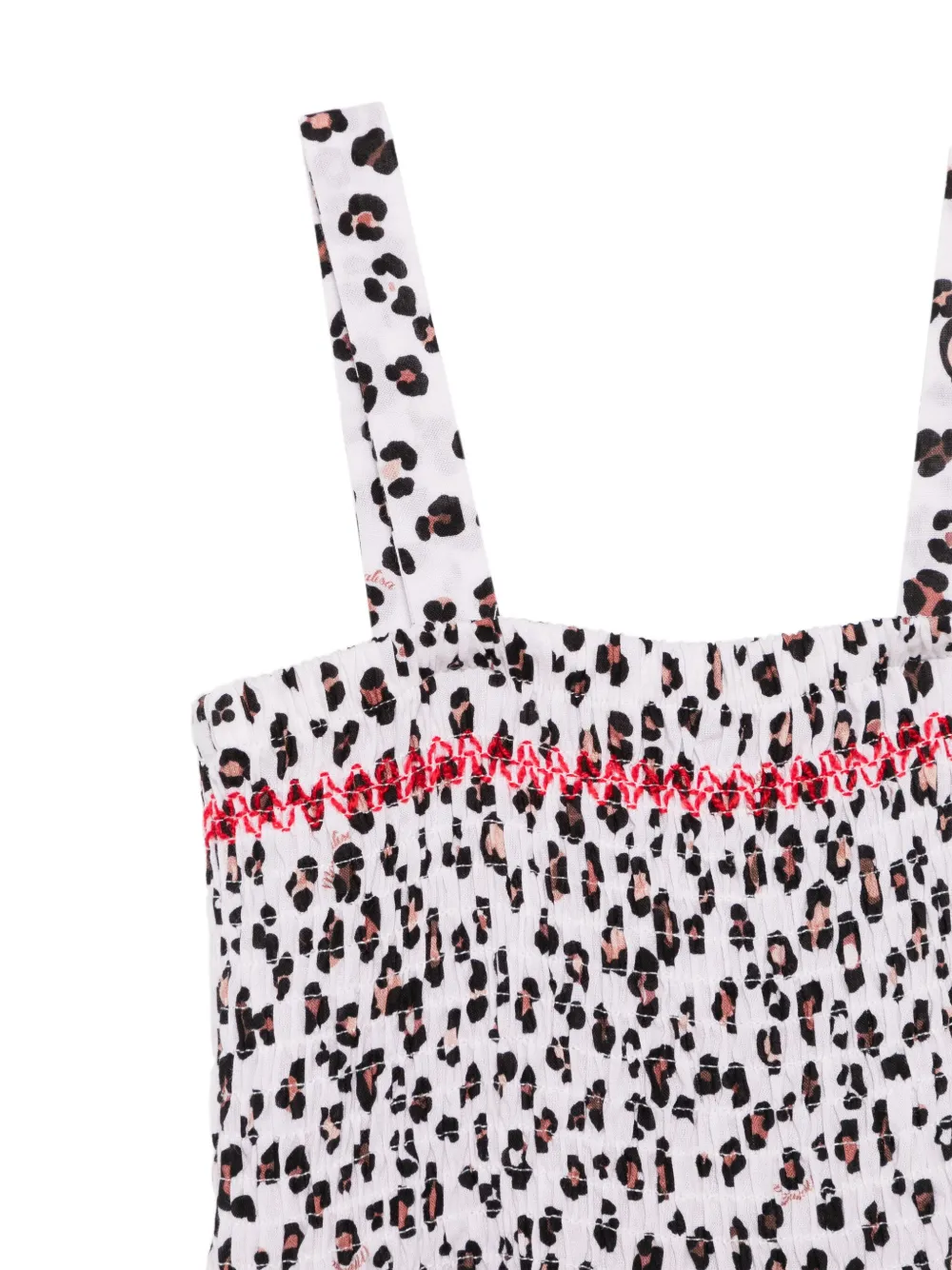 Monnalisa Jurk met luipaardprint Wit