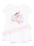 Monnalisa x Disney Bambi-print T-shirt - White