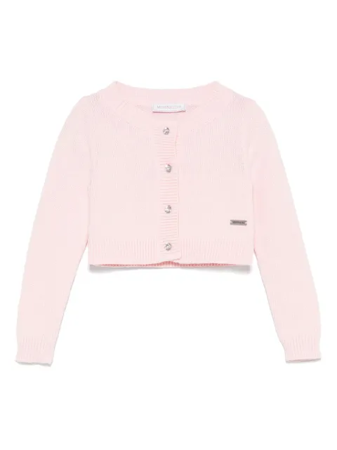 Monnalisa ribbed-knit cardigan