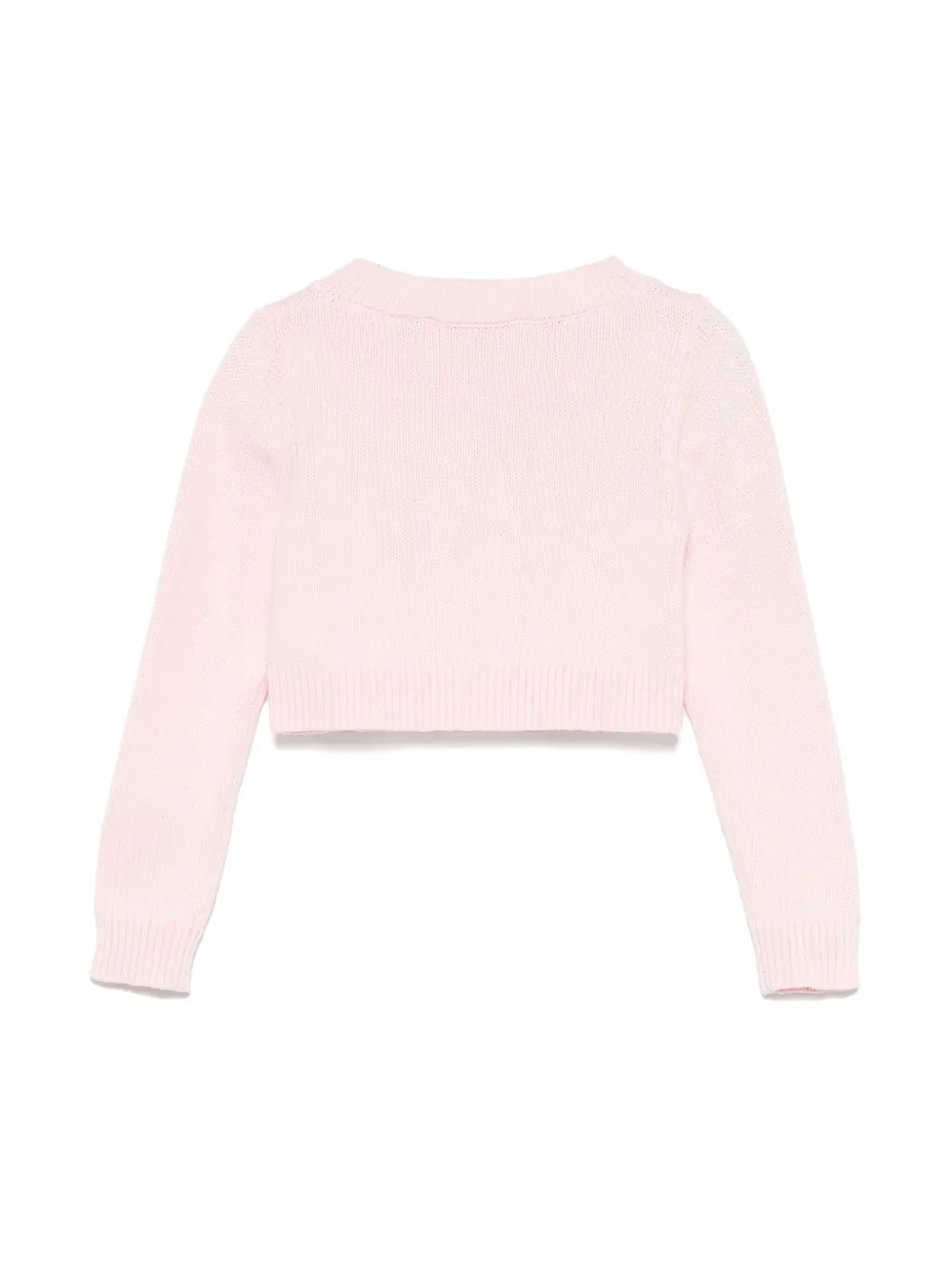 Monnalisa Ribgebreid vest Roze