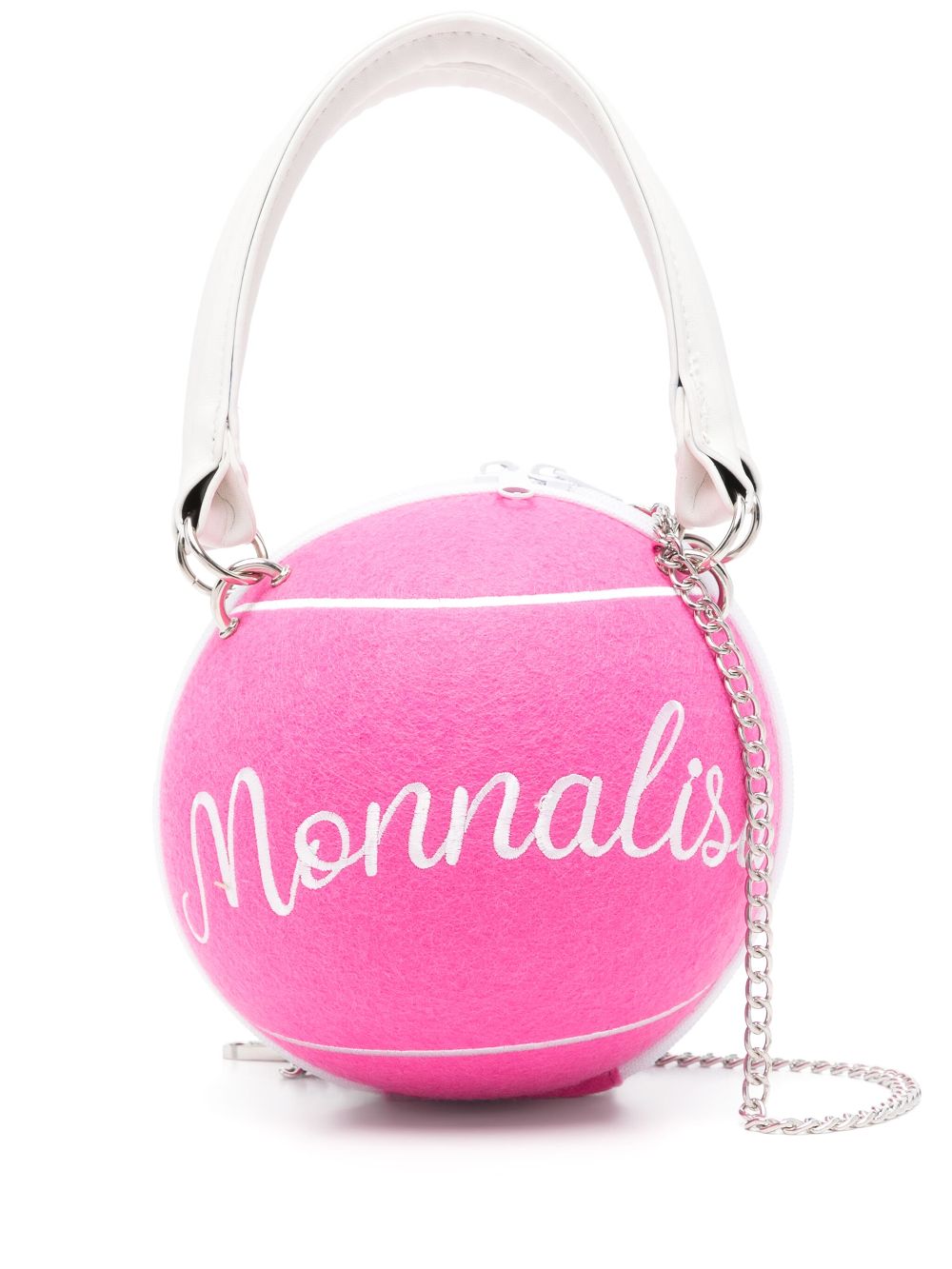 Monnalisa logo-embroidered tote bag - Pink