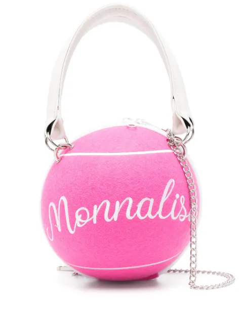 Monnalisa logo-embroidered tote bag