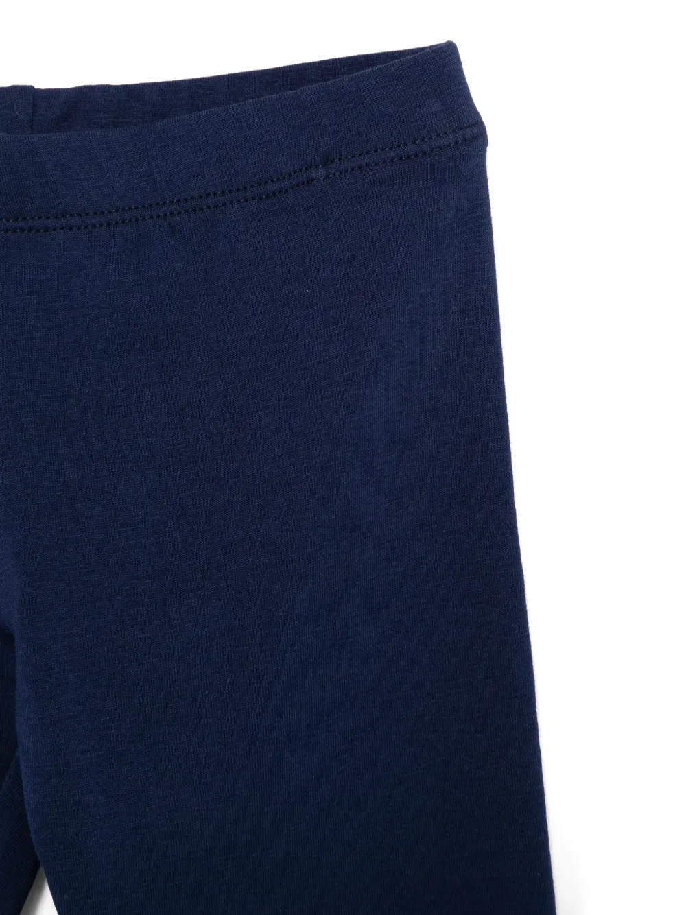 Monnalisa Logo-embroidered Leggings Set In Blue