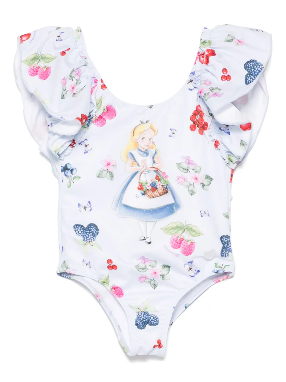 Monnalisa x Disney Alice ワンピース水着 - ブルー Monnalisa x Disney Alice ワンピース水着 - ブルー