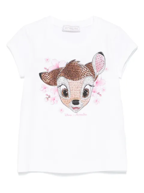 Monnalisa T-shirt con stampa Bambi x Disney