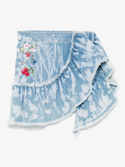 Monnalisa ruffle-detailed mini skirt