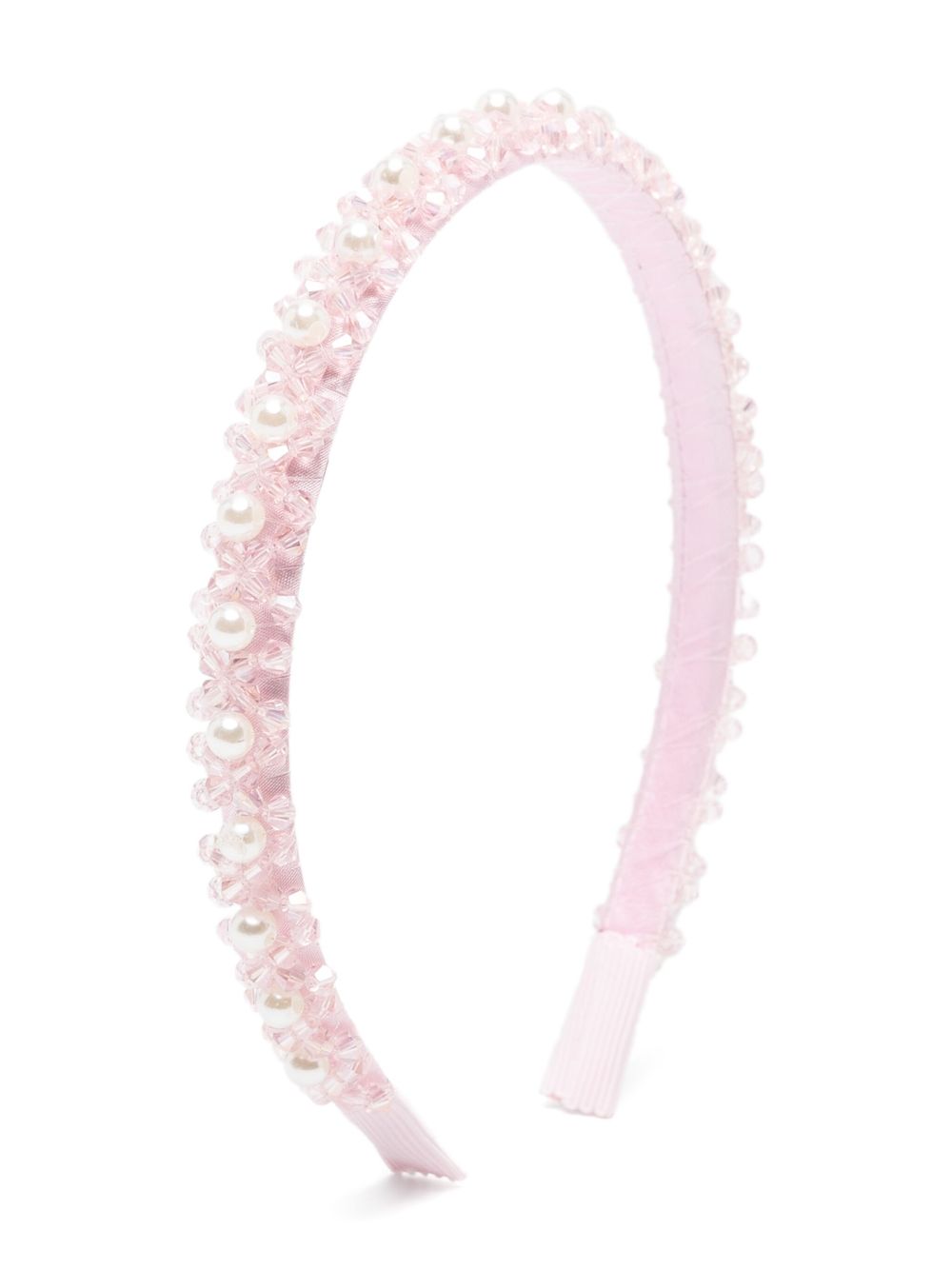 Monnalisa bead-embellished headband - Pink