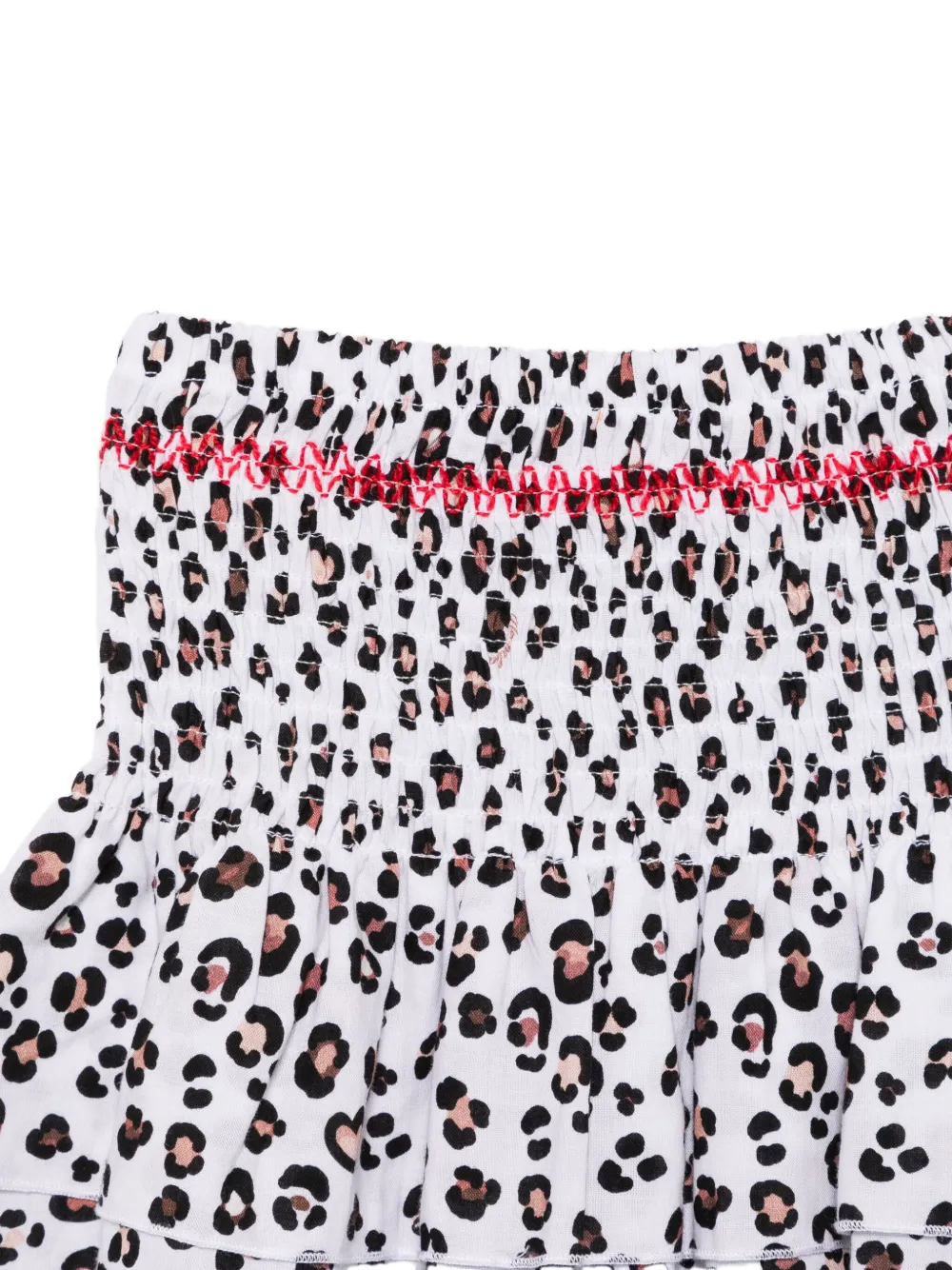 Monnalisa Top en rok met luipaardprint Wit