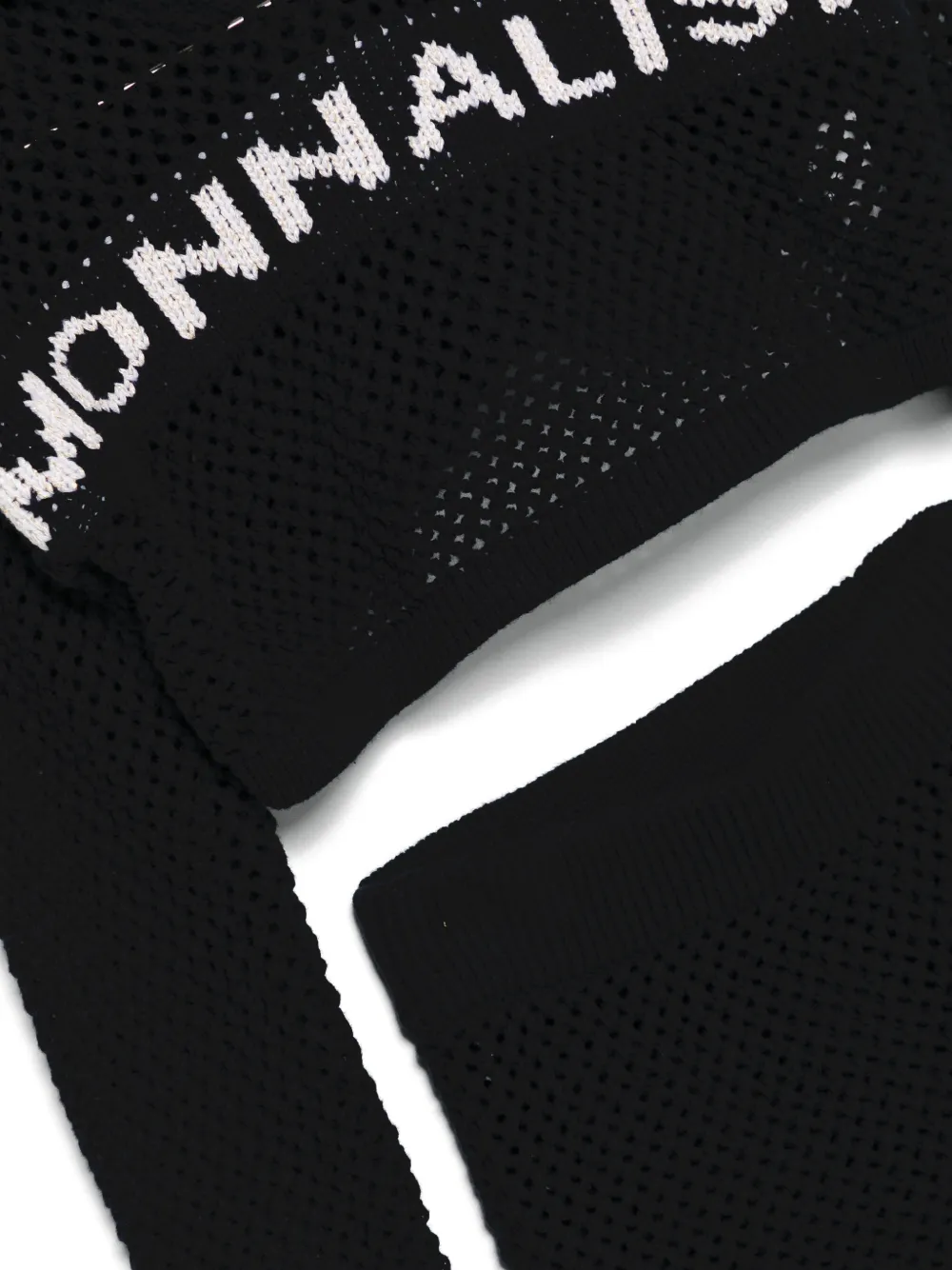 Monnalisa Opengebreide hoodie en rok Zwart