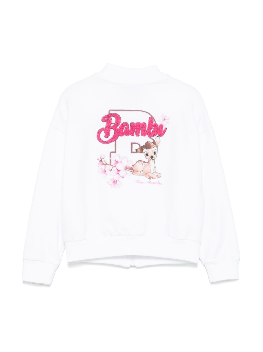 Monnalisa x Disney sweater met Bambi-print - Wit