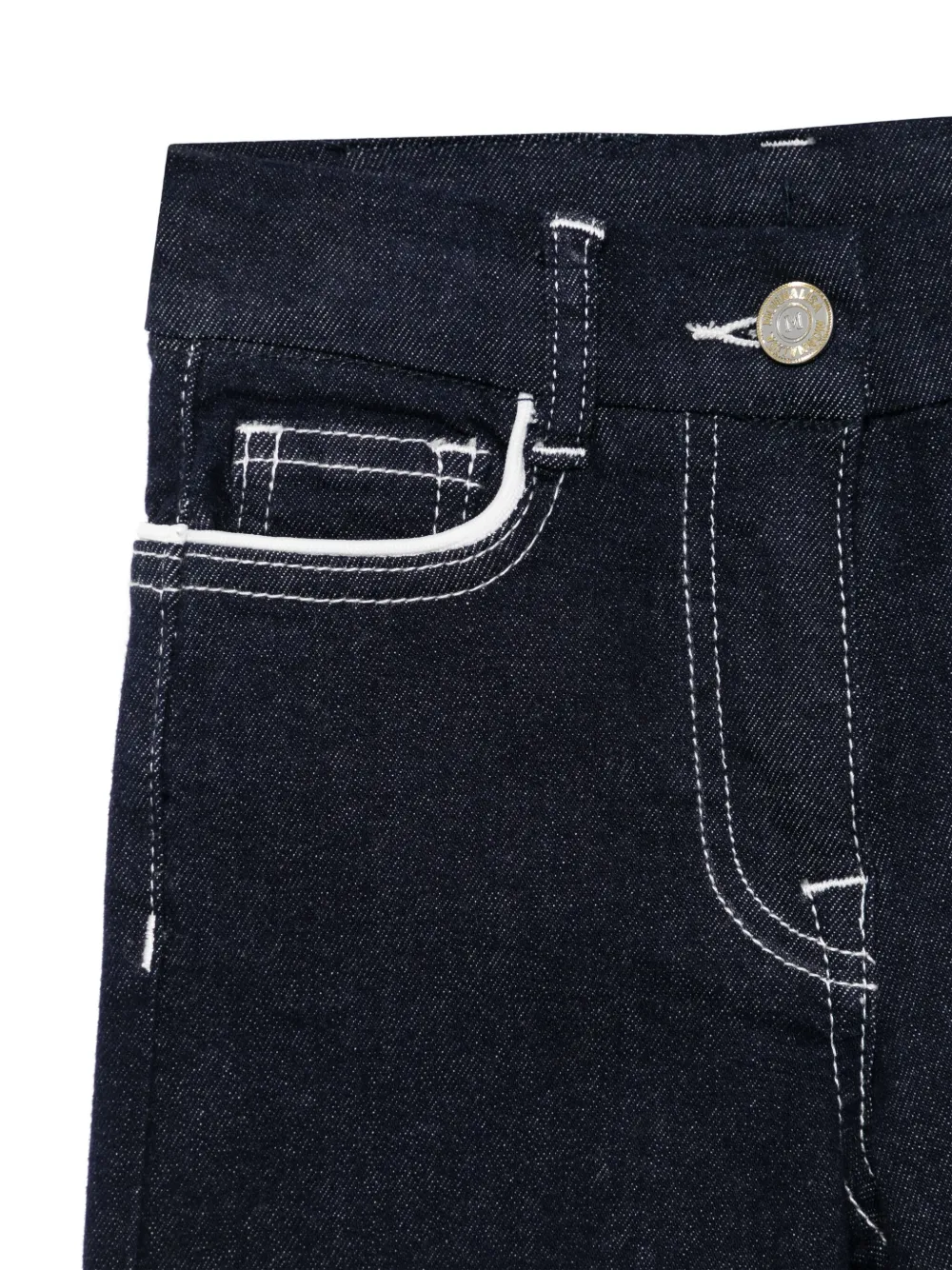 Monnalisa Jeans met afwerking Blauw