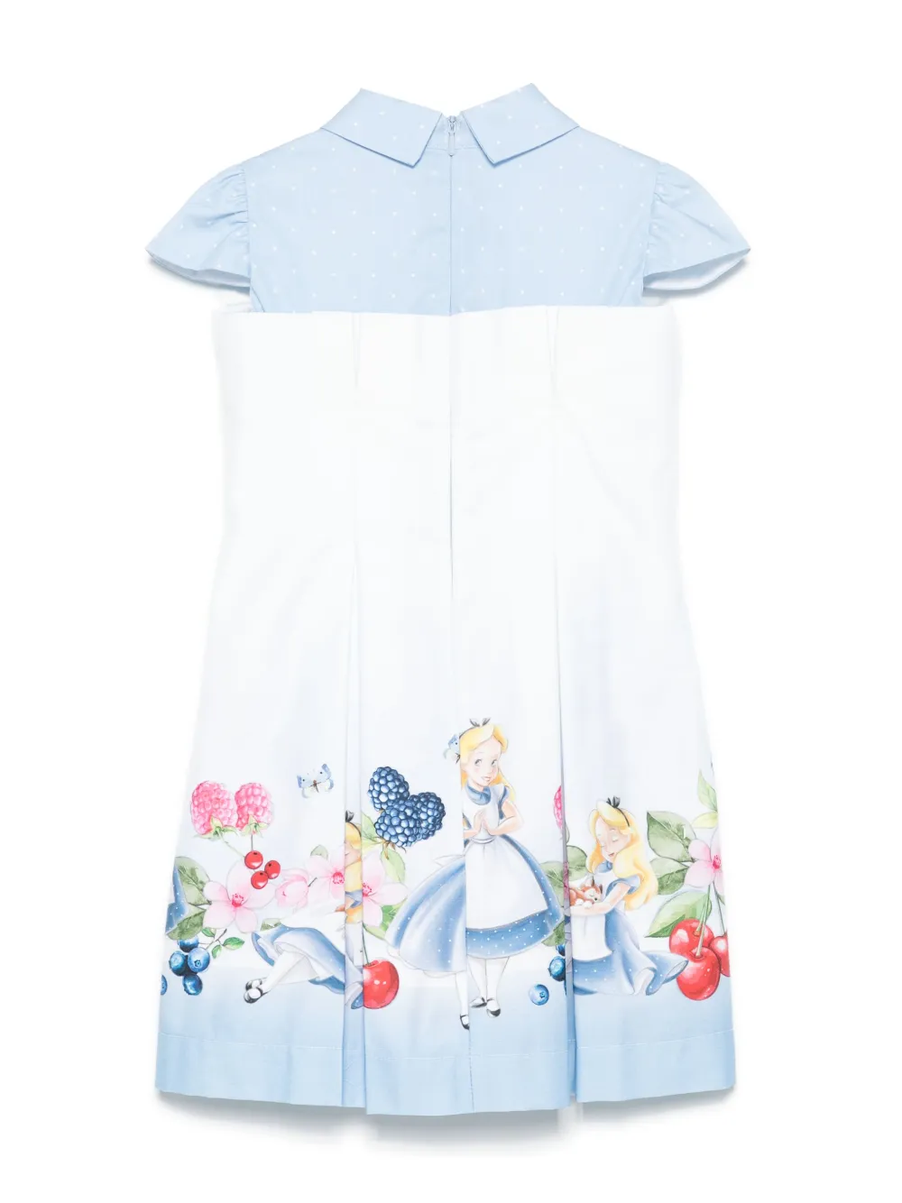 Monnalisa x Disney jurk met Alice-print Wit