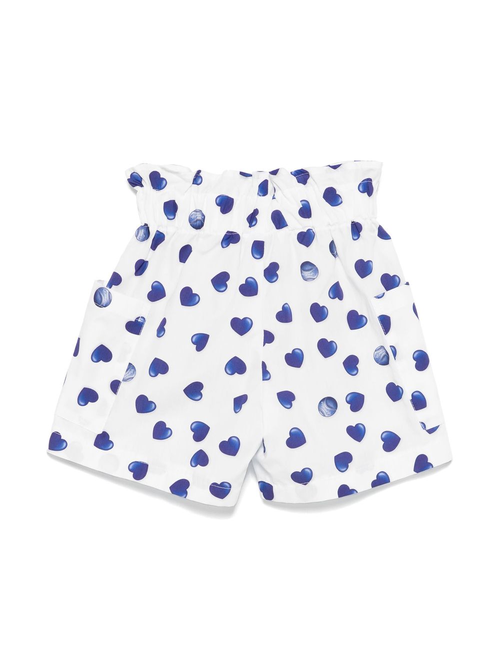 Monnalisa Shorts met hartprint - Wit