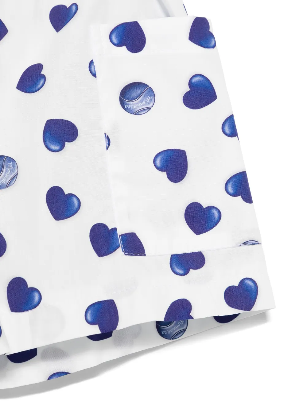 Monnalisa Shorts met hartprint Wit